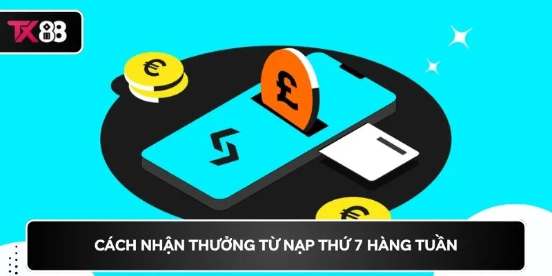 Cách nhận thưởng từ nạp thứ 7 hàng tuần